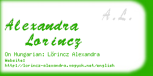 alexandra lorincz business card